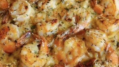 Shrimp Scampi Pasta Bake Ingredients