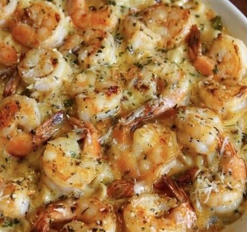 Shrimp Scampi Pasta Bake Ingredients