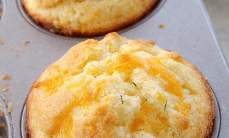 Cheddar Garlic Muffins