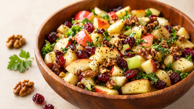 Apple Cranberry Walnut Salad
