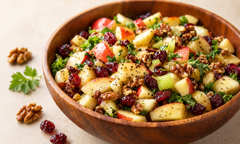 Apple Cranberry Walnut Salad