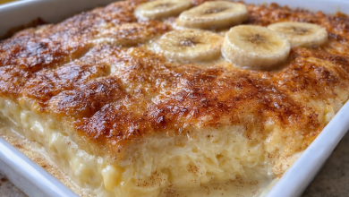 Banana Custard Snack Bake