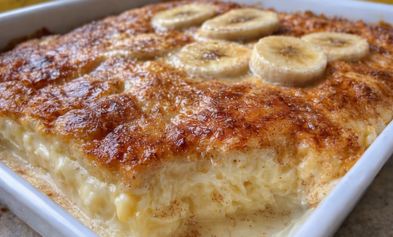 Banana Custard Snack Bake
