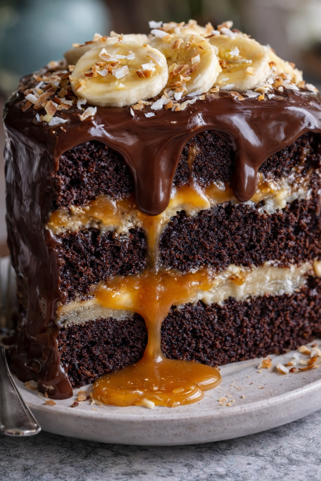 Chocolate Banana Lava Cake