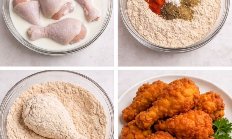 Crispy Fried Chicken Drumsticks