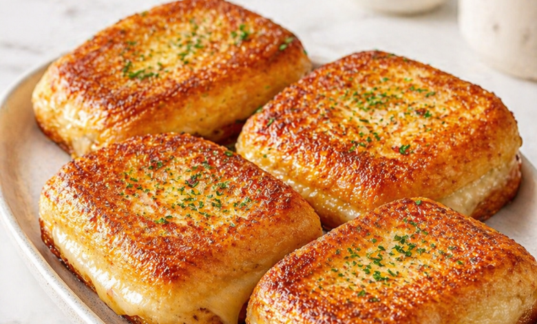 Crispy Stuffed Potato & Cheese Parcels