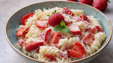 Pasta with Strawberries