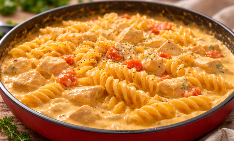 Southern Potluck Creamy chicken pasta