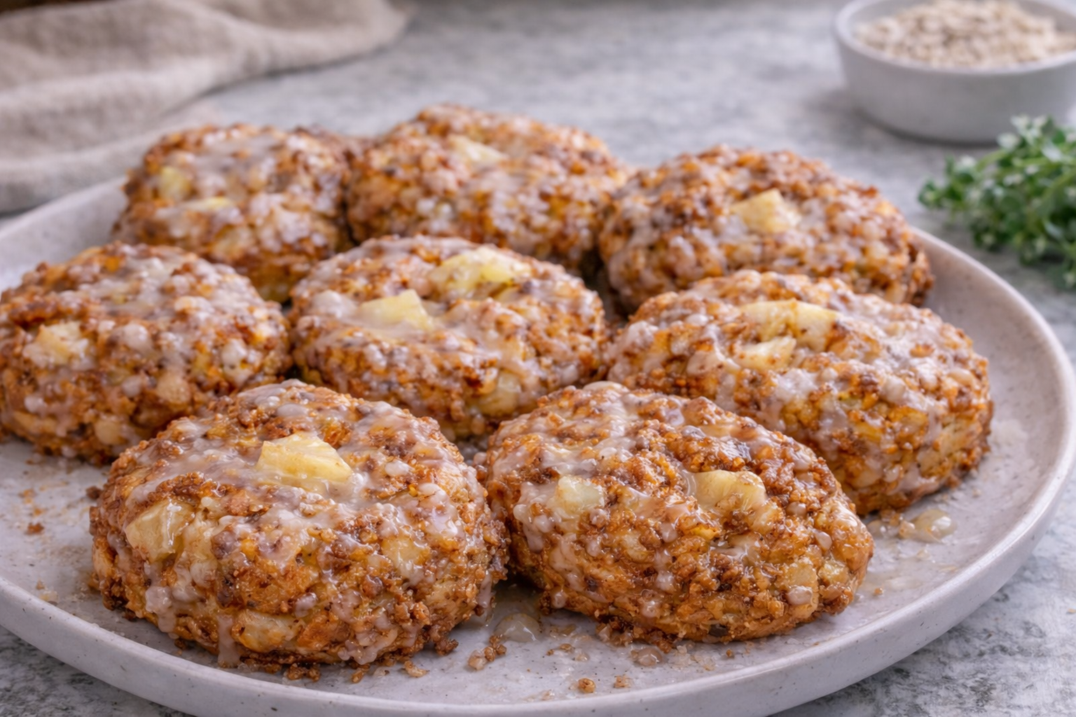 Warm Baked Apple Fritters